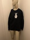 Goth Alice In Wonderland Bloody White Rabbit Long Sleeve Shirt By Electric XL