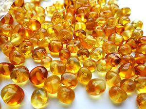 NATURAL BALTIC AMBER HOLED LOOSE ROUND HONEY BEADS 5 gr ABOUT 40- 60 BEADS
