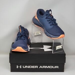 Under Armour UA Charged Vantage 2 Grey Orange Shoes 3024874 400 Women Sz 8.5 New