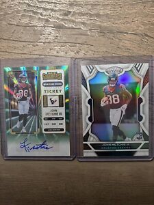 John Metchie III 2 Card Rookie Lot Two Autos