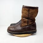 UGG Boots Mens 10 Beacon Shearling Sheepskin Lined Brown Leather Shoes 5107
