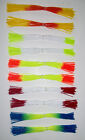 10 Custom Made Silicone Spinnerbait Skirts(Variety Fire Tip #1)-Bass Fishing-NEW