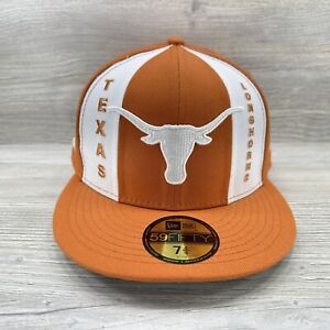 NEW ERA 59FIFTY Texas Longhorns 2022 Pinwheeled Fitted Hat Size 7 1/4 - Orange