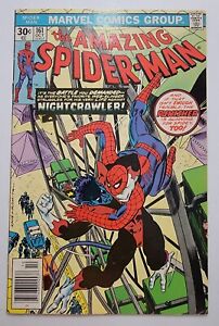 Amazing Spider-Man #161 FN/VF Nightcrawler App 1976 Len Wein, Vintage Bronze Age