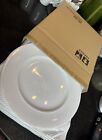 Lot Of 6 Crate And Barrel 11” White Pearl Dinner Plate 397-008 (Discontinued)