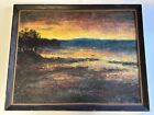 Frantisek Libal Painting Antique 1935 Large Czech Tonalist Impressionist Sunset