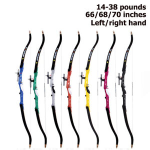 66/68/70 Inches Recurve Bow 14-40LBS Left/Right Hand User
