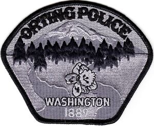 Orting Police Washington WA Police Patch