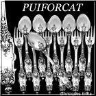 Puiforcat Fabulous French Sterling Silver Flatware Set 12 Pc Acanthus