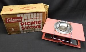 Vintage COLEMAN 5402A Picnic Stove In Original Box : Pink