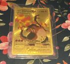 Pokemon TCG Charizard VMax HP350 Gold Foil Fan Art Good Condition Card