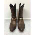Brown Leather Cowboy Boots Men Size 12 Wide?