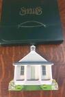 Shelia's Collectibles 1993 Amish School Wooden House Shelf Sitter Original Box