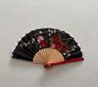 New ListingVintage NOS Miniature Doll's Folding Hand Fan Handpainted Silk and Wood Japan