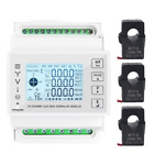 Smart New Energy Monitor Consumption Power Meter 3 Phase kwh Ammeter With 3Pcs
