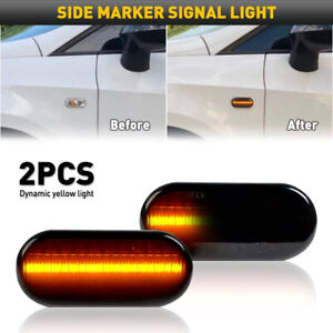 FOR 1999-04 VOLKSWAGEN LED SIDE MARKER LAMP TURN SIGNAL LIGHT DYNAMIC SEQUENTIAL