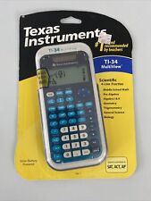Texas Instruments TI-34 MultiView Scientific Calculator  Blue/White - NEW