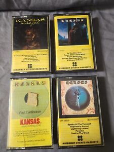 Kansas Cassette Tapes Lot of 4 Monolith Vinyl Confessions Masque Free Shipping