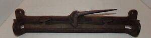 Antique Henry Disston & Sons Hand Saw Cast Iron Sharpening Vise Pat. 1910