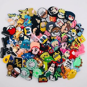 Cartoon Shoe Charms Huge Variety Characters Food Popular Colorful For Shoes Kids