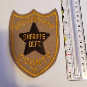 Rockingham Co. Sheriff Department County Virginia Old VA Rare Patch obsolete VA.