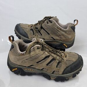Merrell Moab Ventilator Hiking Shoes Mens 9 Brown Leather J86595W Low Top Laces