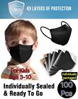 100/40/20Pcs Black KN95 Face Mask 5 Layer BFE 95% Disposable Respirator For Kids