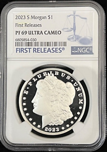2023-S Morgan Silver Dollar NGC PF69 Ultra Cameo First Release