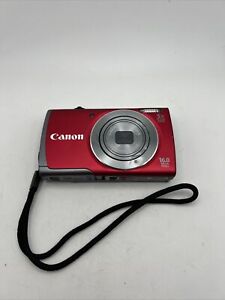 New ListingCanon PowerShot A3500 IS 16.0MP Digital Camera Red No Charger READ!!!!