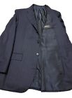KITON NAPOLI - 40 R - Dark Blue Pinstripe 14 Micron Wool Sport Coat Blazer