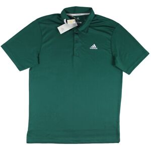 Men's Adidas Golf Short Sleeve Polo Collared Shirt Hunter Green ADK1377S21LC