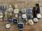 Timex Watch Lot Electric/LCD/mechanical For Parts Repair A162