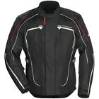 Tourmaster Advanced Textile Black and Silver Motorcycle Jacket Men's XS or SM