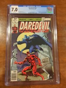 DAREDEVIL # 158 CGC 7.0 White Pages Frank Miller