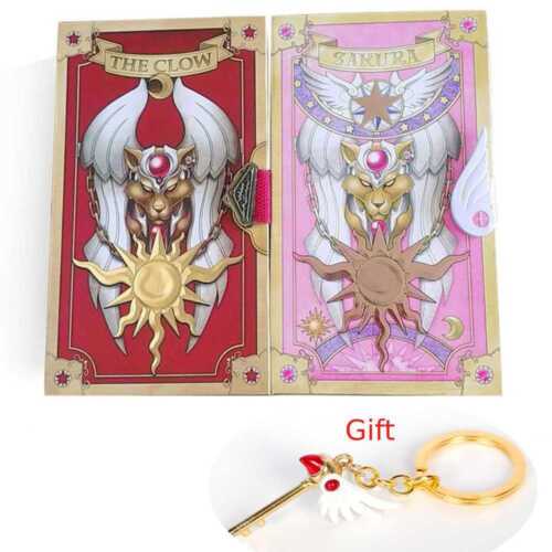 60pcs Cardcaptor Card Captor Book Cosplay Sakura Clow Cards Tarot gift Keychain