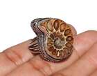 Ammonite Ring 925 Sterling Silver Ring Handmade Gemstone Ring Women's Rings
