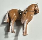 Vintage WESTERN HORSE Cast Metal Horse Figurine Painted Metal Palomino. (9)