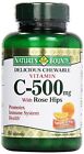Nature's Bounty Delicious Chewable Vitamin C-500mg with Rose Hips Tablets 90 Ct