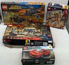 Lot of 4 Assorted Lego Building Sets; Batman, Spider-Man, & Speed Champions