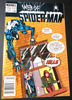 Web of Spider-man #12 VF/NM Newsstand Edition Punisher 1986