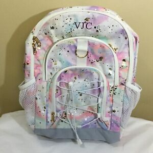 Pottery Barn Kids Teen Gear Up Color Flow Metallic Watercolor XL Backpack “VJC”