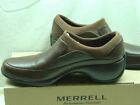 Merrell Spire Stretch Dark Brown Leather Slip On Sz EUR 37  US 6.5 US w/Box