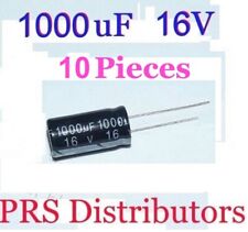 1000uF 16V Radial Electrolytic Capacitor 1000mF16 Volts 1000 uF 10X17mm 10 Pcs