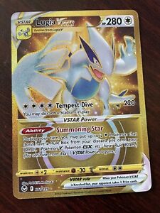 Pokémon Card Silver Tempest Lugia VSTAR Gold Secret Rare 211/195