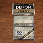 New ListingDenon Blank Cassette Tapes HD8 100 Minutes High Bias Type II - New Sealed 2 Pack