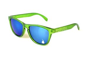 Futura Sunglasses Green Frames, Blue Mirror Lenses - Frogskins, Goodr, Blenders