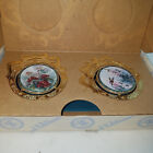 Lena Liu Hummingbirds Treasury set Of Two porcelain ornaments white eared rufous
