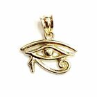 10k yellow Gold Egyptian eye of Horus protection Pendant fine jewelry 1g