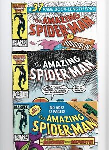 *WOW HOT* MARVEL AMAZING SPIDER-MAN RUN LOT OF 3 COPPER AGE KEYS #'s 274/275/276