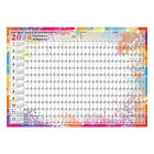 Wall Yearly Planner Reversible Schedule Goal Planner 2024 Year Round Calendar